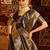 Black woven zari banarasi saree
