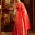 Red woven zari art silk banarasi saree