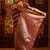 Wine striped zari banarasi saree
