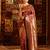 Maroon woven zari banarasi saree