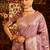 Lavender woven zari art silk banarasi saree