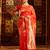 Red woven zari art silk banarasi saree