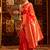 Red woven zari art silk banarasi saree