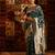 Turquoise blue ethnic motifs woven zari banarasi saree