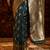Turquoise blue ethnic motifs woven zari banarasi saree