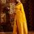 Mustard women ethnic motifs zari banarasi saree