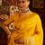 Mustard women ethnic motifs zari banarasi saree