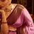 Lavender striped zari banarasi saree