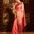 Pink woven zari art silk banarasi saree
