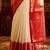 Cream woven zari banarasi saree