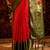 Red women floral woven zari art silk designer banarasi saree