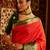 Red women floral woven zari art silk designer banarasi saree