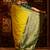 Lime green striped woven zari banarasi saree