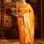 Mustard woven ethnic motifs zari banarasi saree