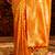 Mustard woven ethnic motifs zari banarasi saree