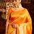 Mustard woven ethnic motifs zari banarasi saree