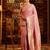 Lavender women  woven zari art silk banarasi saree