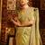 Olive green woven zari art silk banarasi saree