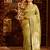 Olive green woven zari art silk banarasi saree