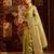 Olive green woven zari art silk banarasi saree