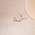 Tricolor triangle silver nose pin