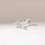 Silver arrow nose pin