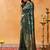 Green woven zari banarasi saree