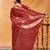 Red floral woven zari banarasi saree