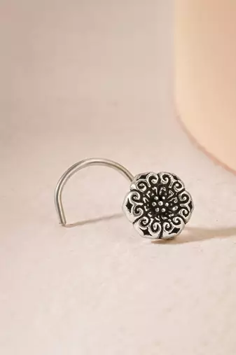 Oxidized boho nose pin