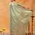 Olive green ethnic motifs woven zari art silk banarasi saree