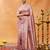 Pink woven ethnic motifs zari banarasi saree