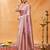 Pink woven ethnic motifs zari banarasi saree