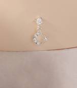 Star half moon nose pin