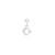 Star half moon nose pin