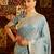 Teal woven ethnic motifs zari banarasi saree