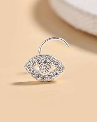 Guardian eye silver nose pin 1
