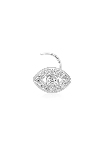 Guardian eye silver nose pin
