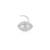 Guardian eye silver nose pin