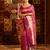 Magenta woven zari banarasi saree