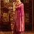 Magenta woven zari banarasi saree