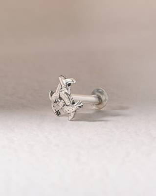 Criss cross nose pin 1