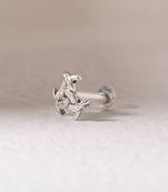 Criss cross nose pin