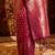 Magenta woven zari banarasi saree