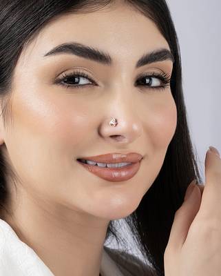 Criss cross nose pin 4