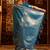 Turquoise blue woven zari banarasi saree