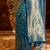 Turquoise blue woven zari banarasi saree