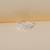 Silver flat leaf nose pin