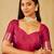 Magenta ethnic motifs zari art silk designer banarasi saree