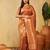 Mustard women zari work ethnic motifs art silk  designer banarasi saree