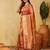 Mustard women zari work ethnic motifs art silk  designer banarasi saree